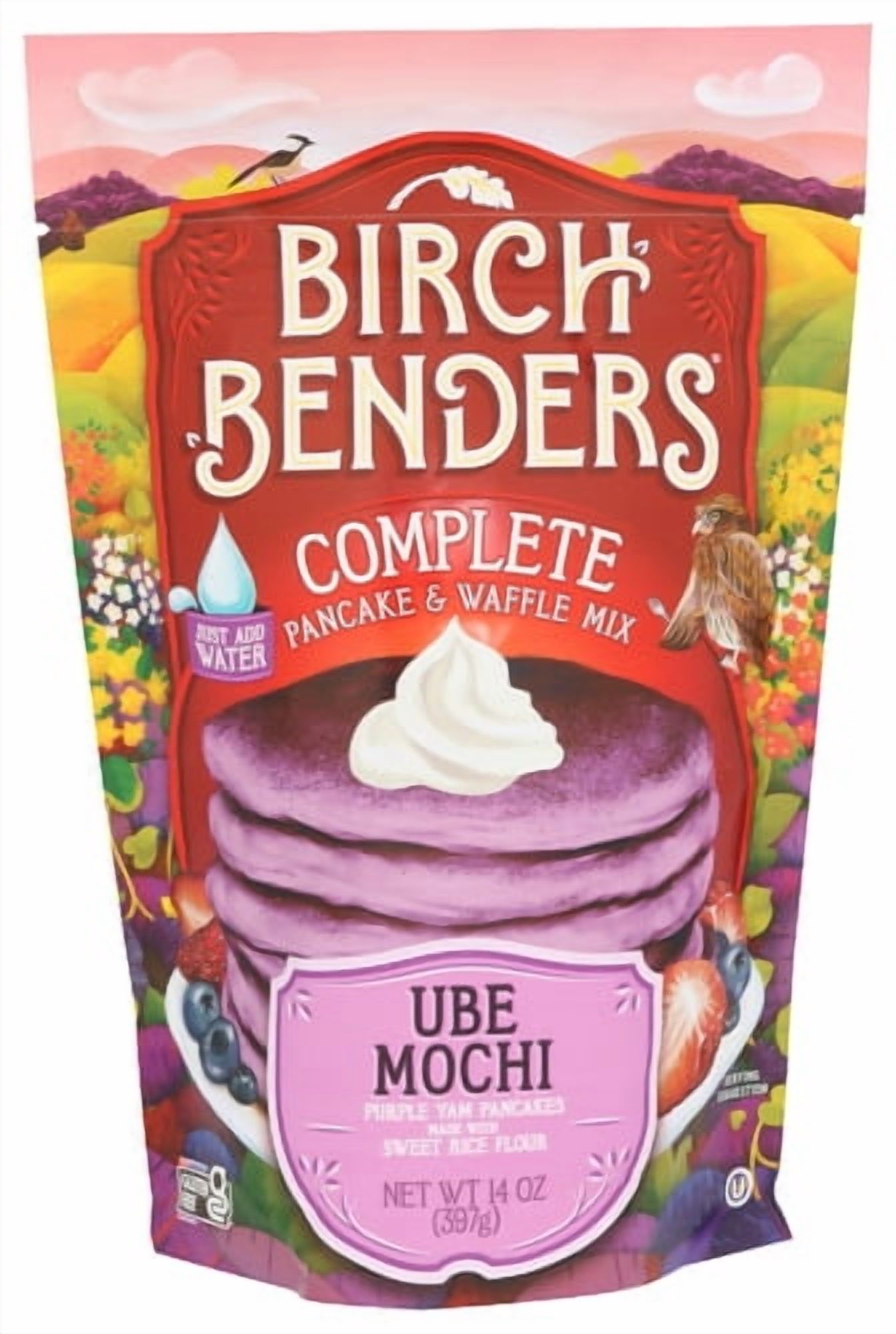 Birch Benders Pancake Waffle Ube Mochi 14 oz (Pack of 6)