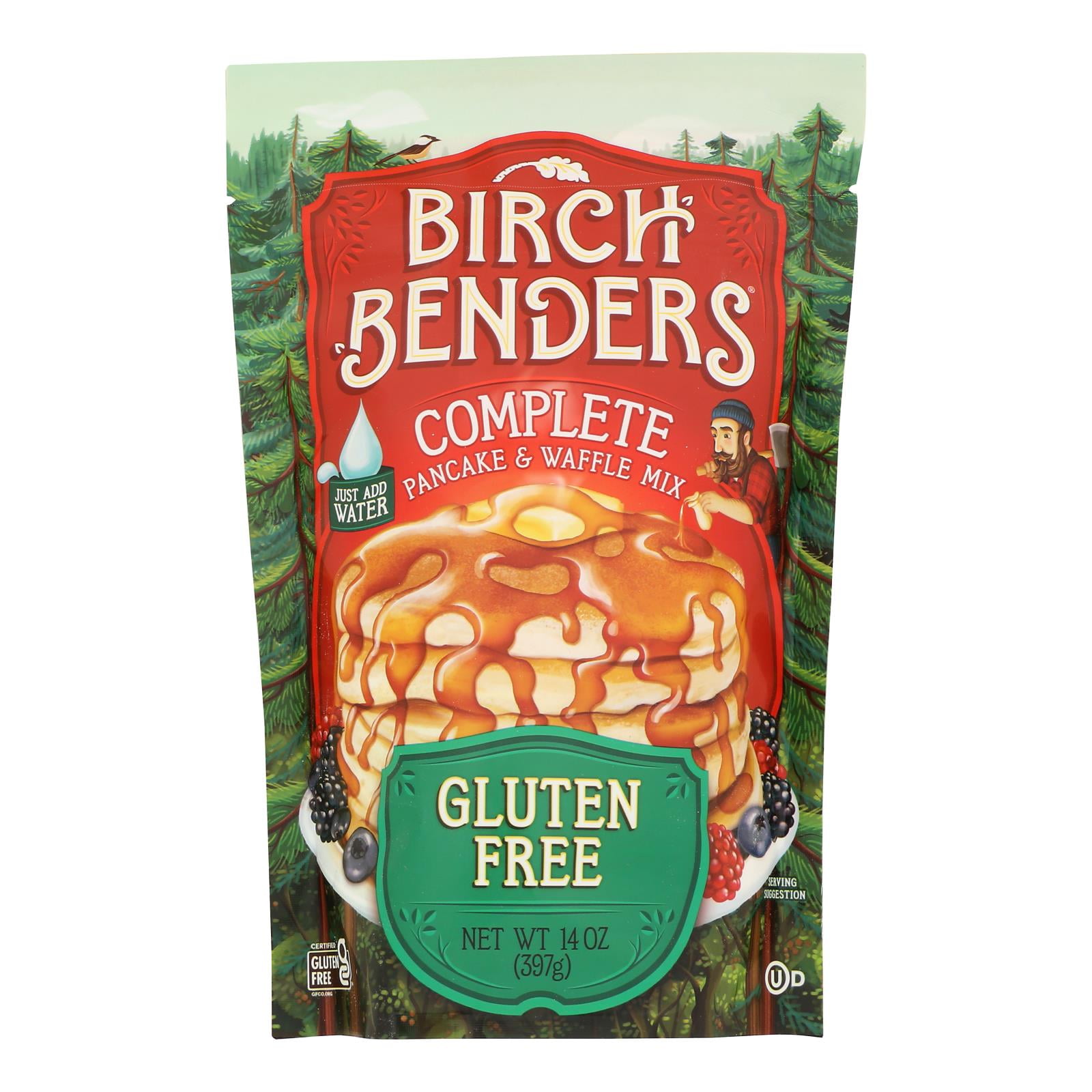 Birch Benders Pancake and Waffle Mix - Gluten Free - 14 oz - Case of 6