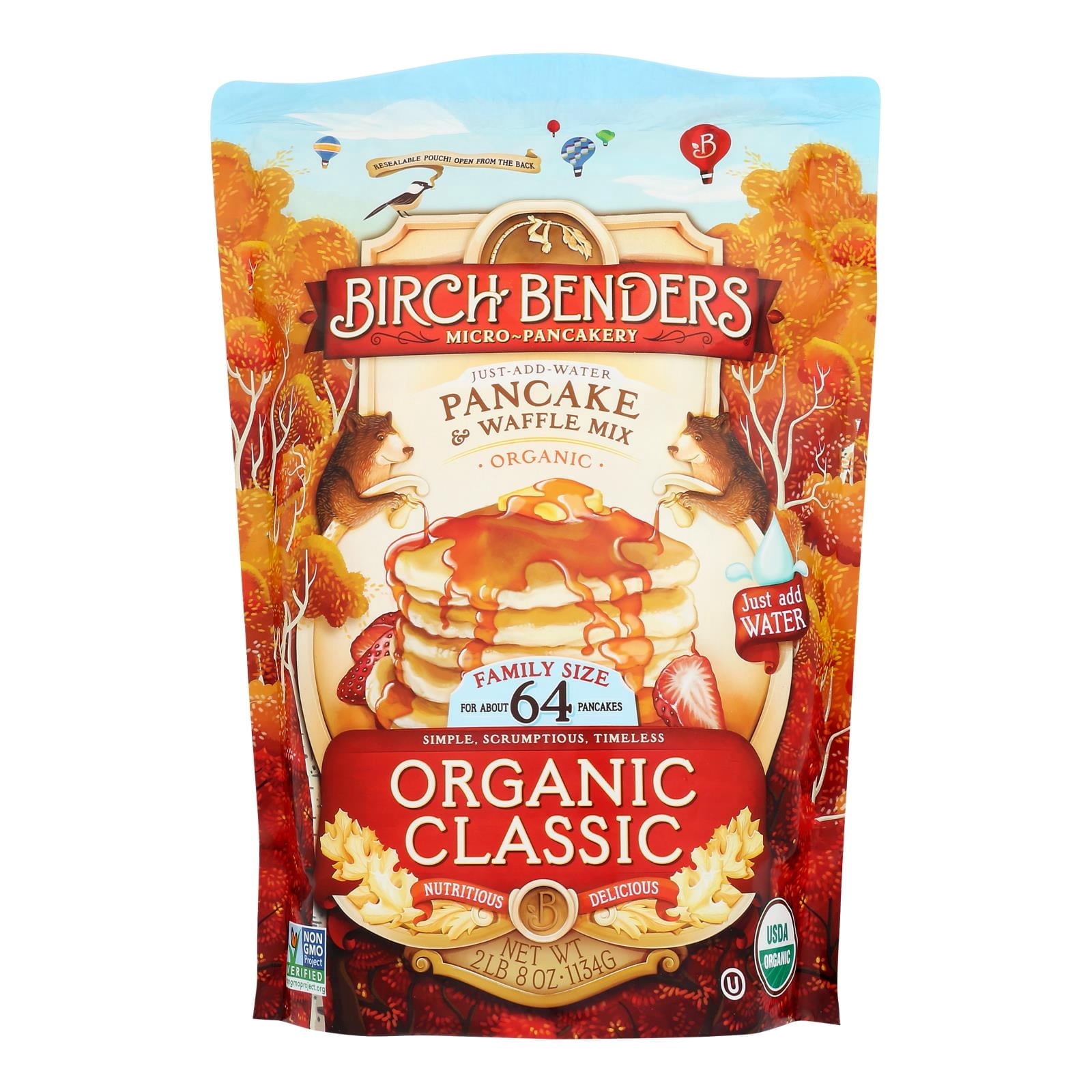 Birch Benders - Pancake & waffle Mix Classic - Case of 6-40 OZ