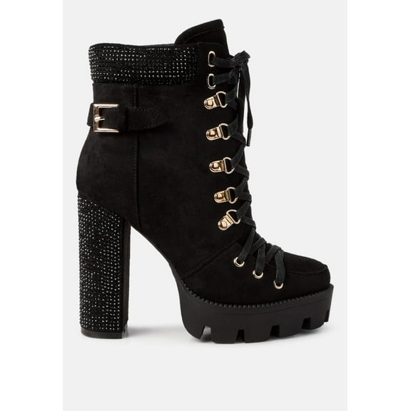 Birch Block Heeled Ankle Boots