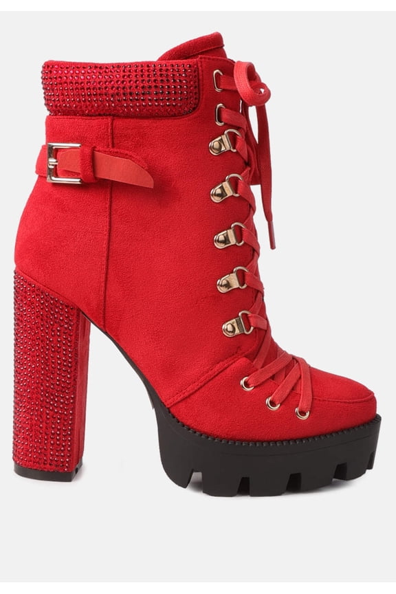 Birch Block Heeled Ankle Boots