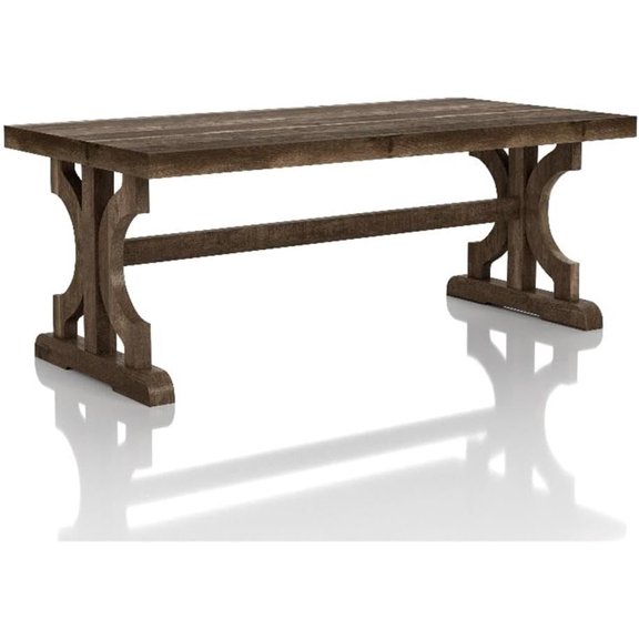 Birch Farmhouse Wood Coffee Table in Reclaimed Oak