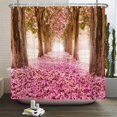 thumbnail image 1 of Birch Forest Trees Shower Curtain Natural Landscape Prints Fabric Waterproof Polyester Bathroom Curtains Decoration with, 1 of 6