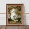Rustic Fall Thumbnail Birch Forest Wall Art Print, Autumn, Rustic Woodland Landscape, Fall ...