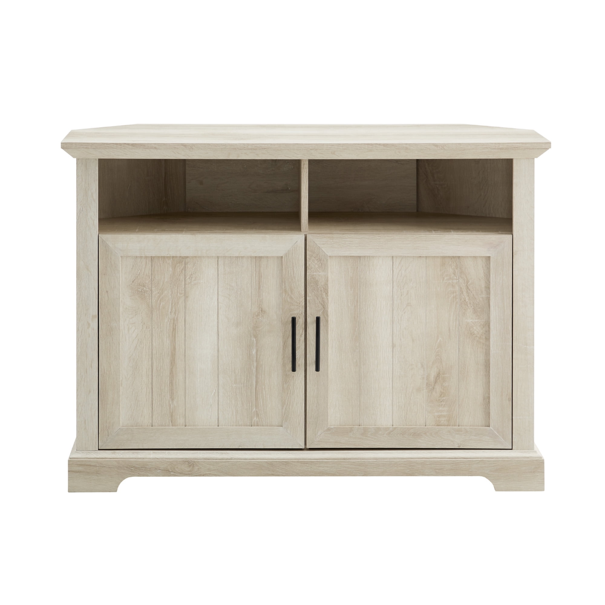 Birch Harbor Douglas TwoDoor White Oak Corner TV Stand