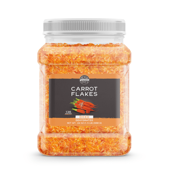 Birch & Meadow 1.5 lb Carrot Flakes, Dehydrated & Diced