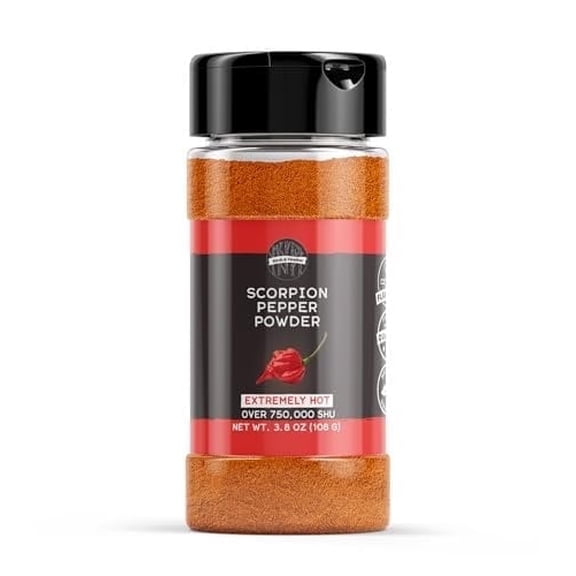Birch & Meadow 1 Cup of Scorpion Pepper Powder, Extremely Hot, Pure Ground Chile Pepper