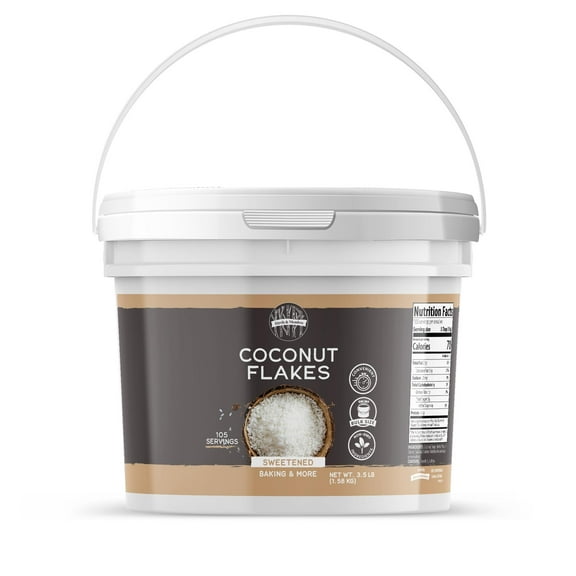 Birch & Meadow 1 Gallon, Coconut Flakes, Sweetened, Baking & More