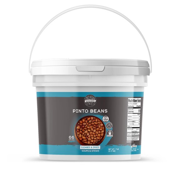 Birch & Meadow 1 Gallon, Pinto Beans, Non GMO, Cleaned & Dried
