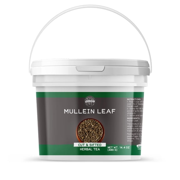 Birch & Meadow 1 Gallon of Mullein Leaf, Cut & Sifted, Herbal Tea