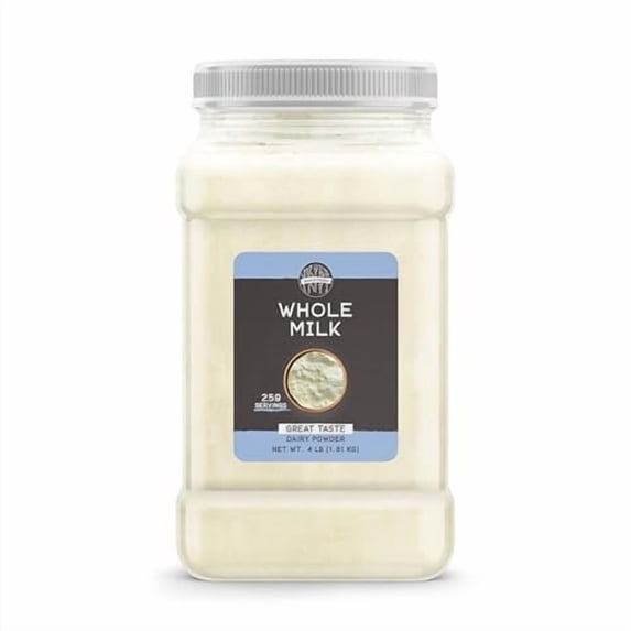 Birch & Meadow 1 Gallon of Whole Milk Powder, Light Sweet Taste, Food Storage 64 Ounce