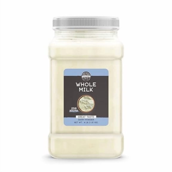 Birch & Meadow 1 Gallon of Whole Milk Powder, Light Sweet Taste, Food Storage 64 Ounce