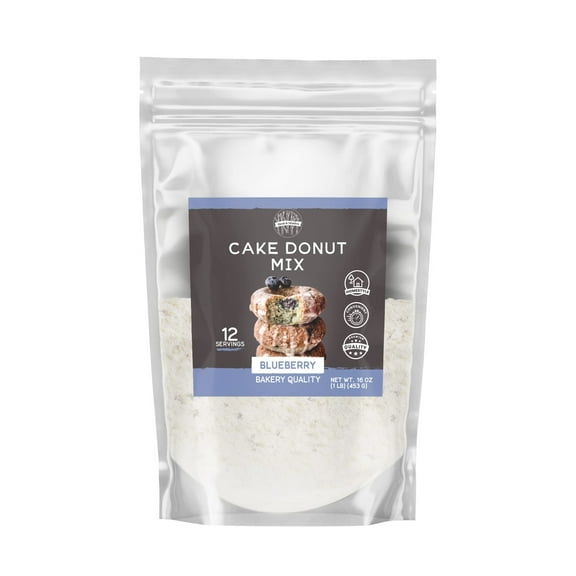 Birch & Meadow 1 lb, Blueberry Flavored Cake Donut, Easy to Make, Frying and Baking