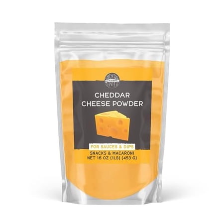 Birch & Meadow 1lb of Cheddar Cheese Powder, Macaroni & Cheese, Sauces, Dips