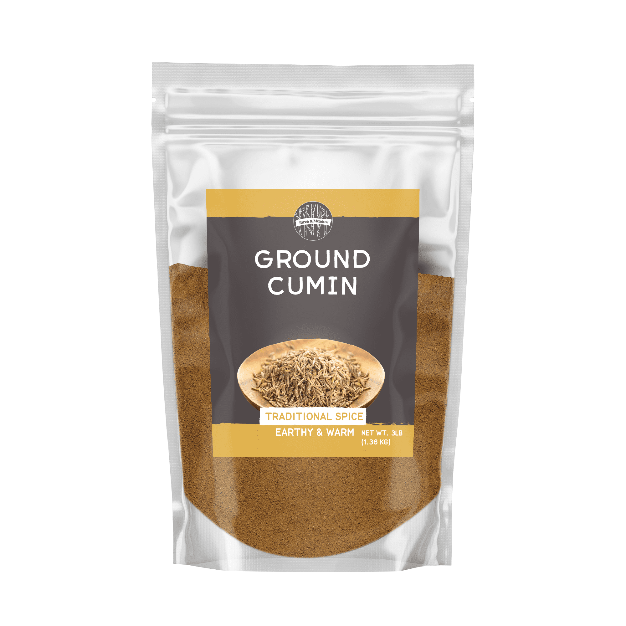 Birch & Meadow 3 lb of Ground Cumin, Earthy & Warm, Aromatic Flavor