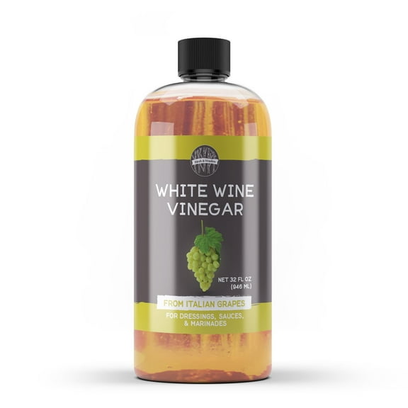 Birch & Meadow 32 fl oz, White Wine Vinegar, Made In Italy From First Quality Grapes, Non GMO