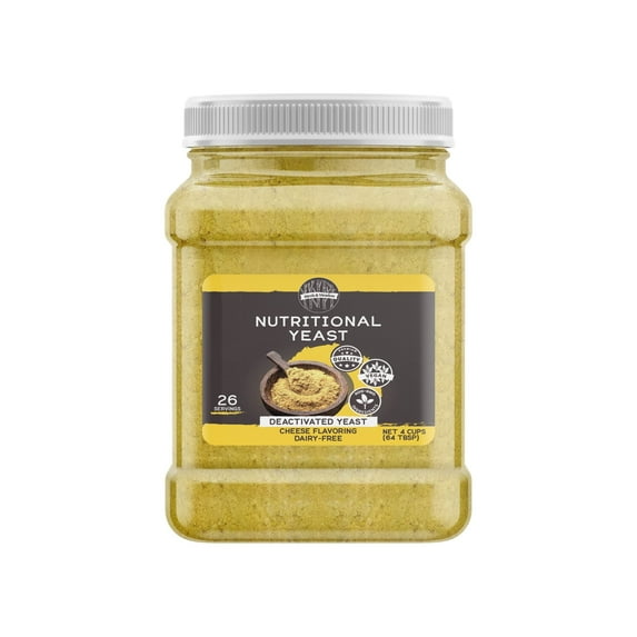 Birch & Meadow 4 Cups of Nutritional Yeast Flakes, Yummy Nooch, Cheesy Flavor, Popcorn & Casseroles
