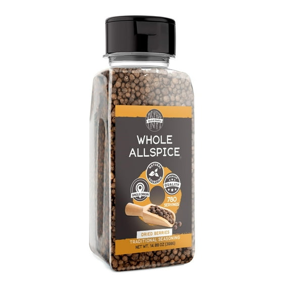 Birch & Meadow 4 Cups of Whole Allspice, Pumpkin Pie, Spice Cake, Pot Roast 14.08 Ounce