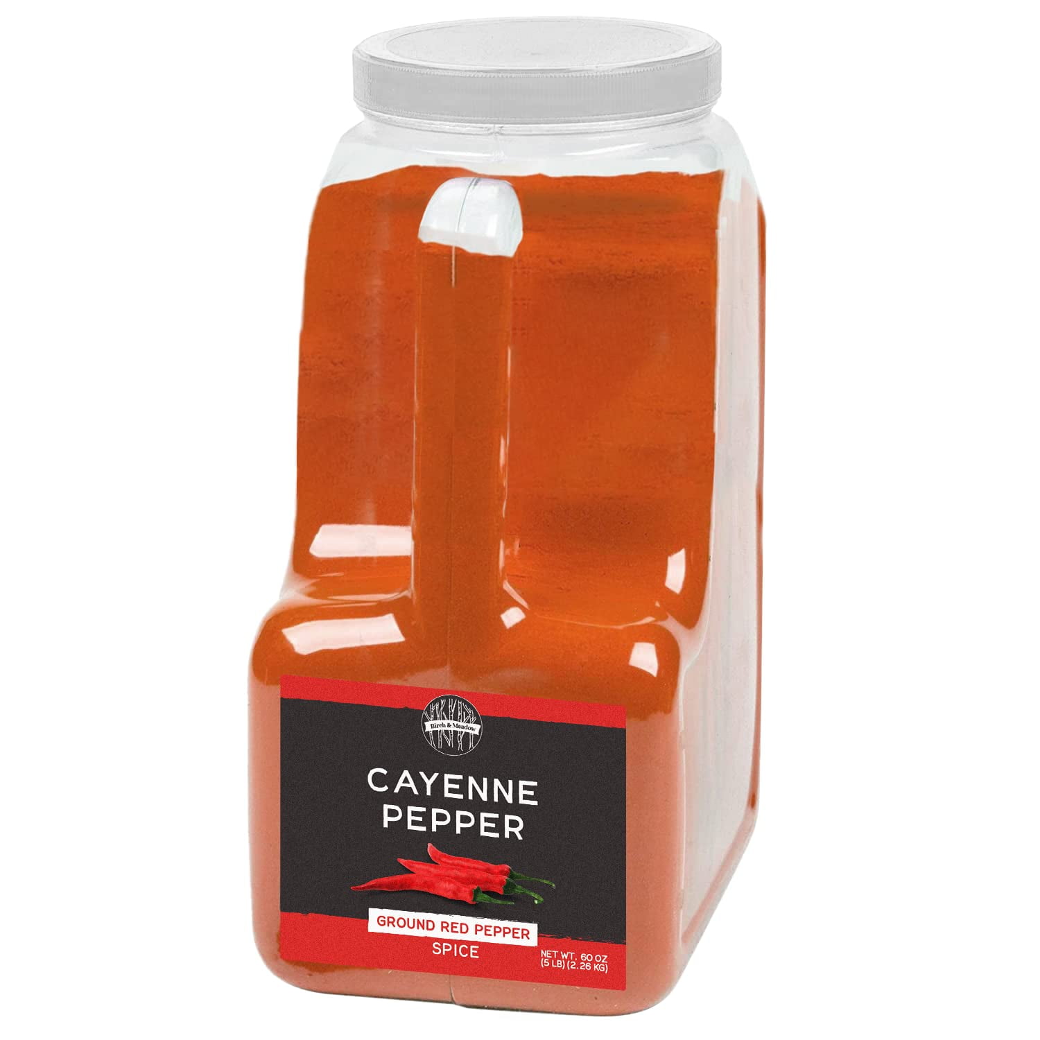 Birch & Meadow 5 MSF2 lb of Cayenne Pepper, Spicy Seasoning, Chili
