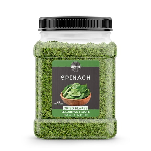 Birch & Meadow 5 oz of Spinach Flakes, Seasonings & Soups, Grains & Breads