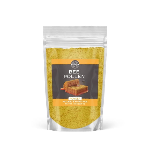 Birch & Meadow Bee Pollen Powder, Natural & Nutritious, Slightly Sweet Taste, Oatmeal & Cereal 8 Ounce