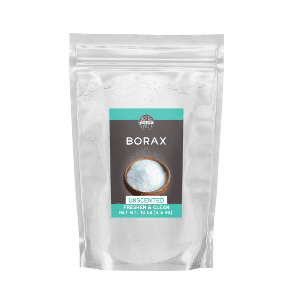 Birch & Meadow Borax, Bulk Size, Unscented, Laundry & Cleaning Additive 10 Pound