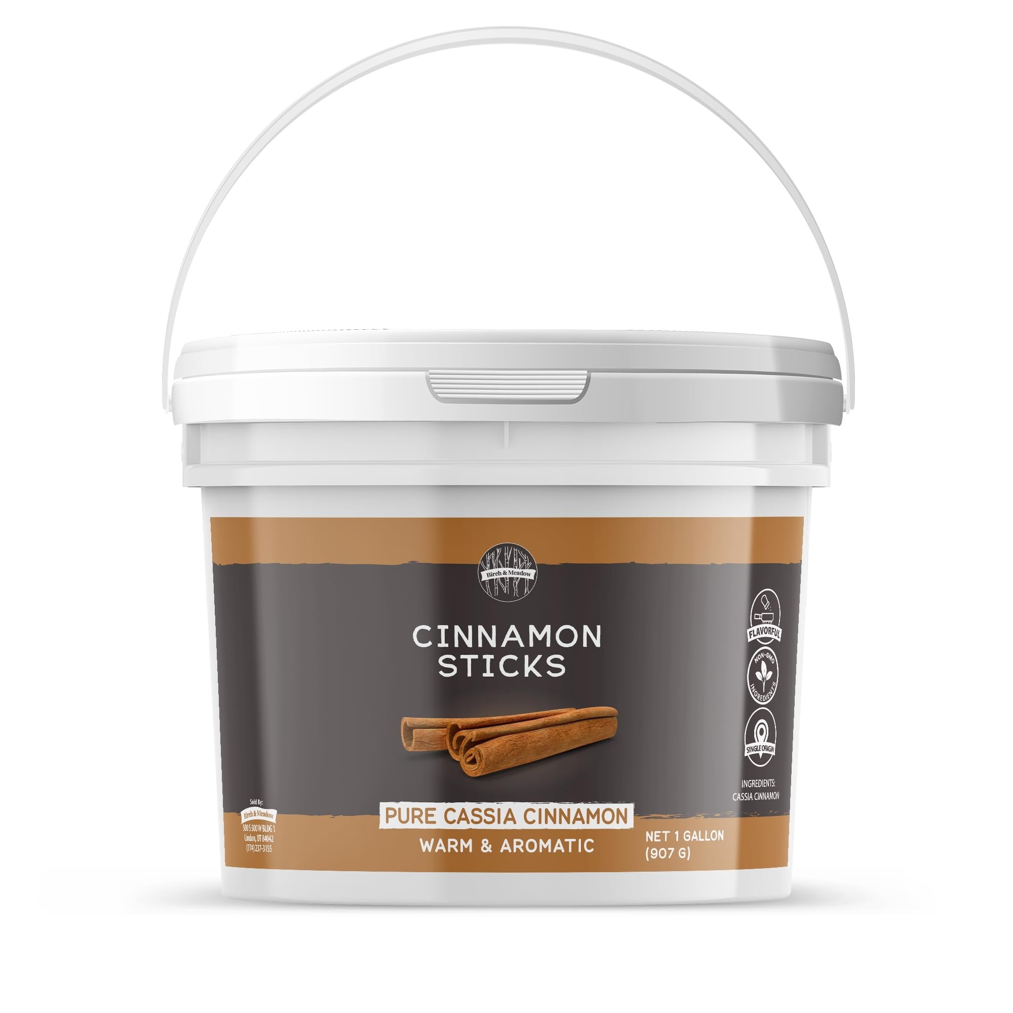 Birch & Meadow Cinnamon Sticks, 1 Gallon, Cassia Cinnamon, Cooking & Baking