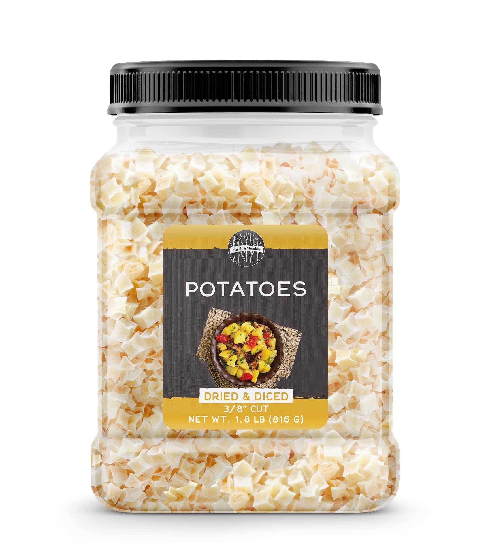 Birch & Meadow Dried & Diced Potatoes, 1.8 lb, Food Storage, Soups & Stews