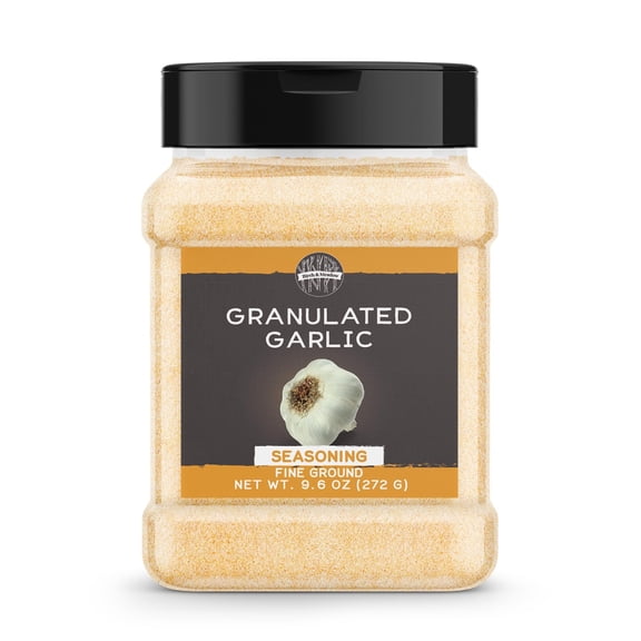 Birch & Meadow Granulated Garlic, 9.6 oz, Ground Garlic Cloves, Versatile