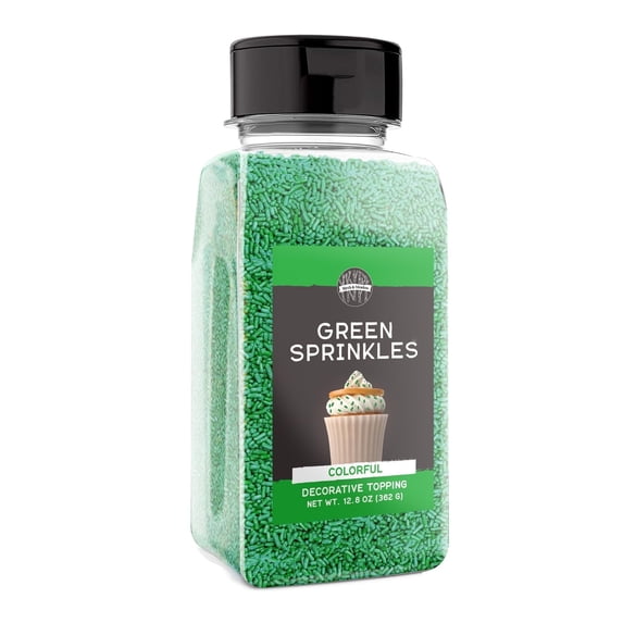 Birch & Meadow Green Sprinkles,12.8 oz, Fun & Decorative Topping