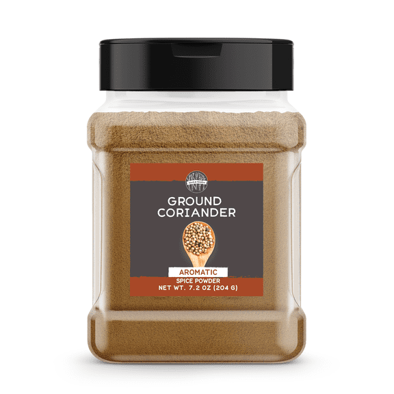 Birch & Meadow Ground Coriander Seed, 7.2 oz, Light & Sweet Taste, Dry Rubs & Marinades
