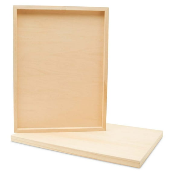 Birch Painting Panel 14 x 18 x 3/4-inch, Pack of 4 Wood Canvas Boards for Painting, Blank Signs for Crafts, by Woodpeckers