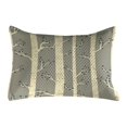 thumbnail image 1 of Birch Quilted Pillowcover, Tree Branches Vintage Bohemian Contemporary Illustration of Nature, Standard King Size Accent Pillow Cover for Bedroom, 36" x 20", Pale Yellow and Warm Taupe, by Ambesonne, 1 of 2