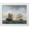 thumbnail image 1 of Birch, Thomas 14x12 White Modern Wood Framed Museum Art Print Titled - Engagement between the United States and the Macedonian, 1 of 4