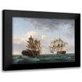 thumbnail image 1 of Birch, Thomas 18x15 Black Modern Framed Museum Art Print Titled - Engagement between the United States and the Macedonian, 1 of 5