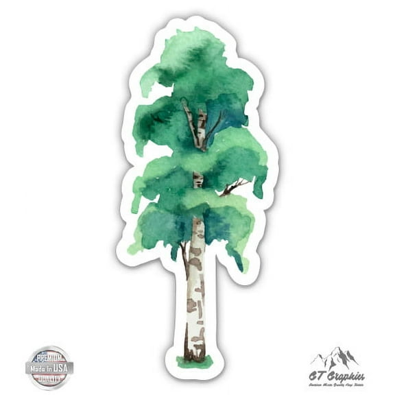 Birch Tree Beautiful - 3" Vinyl Sticker - For Car Laptop I-Pad Phone Helmet Hard Hat - Waterproof Decal