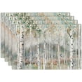 thumbnail image 1 of Birch Tree Placemats Set of 4 Nature Forest Table Mats Washable Place Mats for Home Party Indoor Kitchen Dining Table Decoration 12x18 Inch, 1 of 6