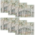 thumbnail image 1 of Birch Tree Placemats Set of 6 Nature Forest Table Mats Washable Place Mats for Home Party Indoor Kitchen Dining Table Decoration 12x18 Inch, 1 of 6