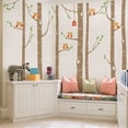thumbnail image 1 of Birch Tree Wall Decal with Owls W1112 - Scheme C, 1 of 2