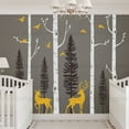 thumbnail image 1 of Birch Tree with Deer and Bird Wall Decals W1121 - Scheme B, 1 of 2