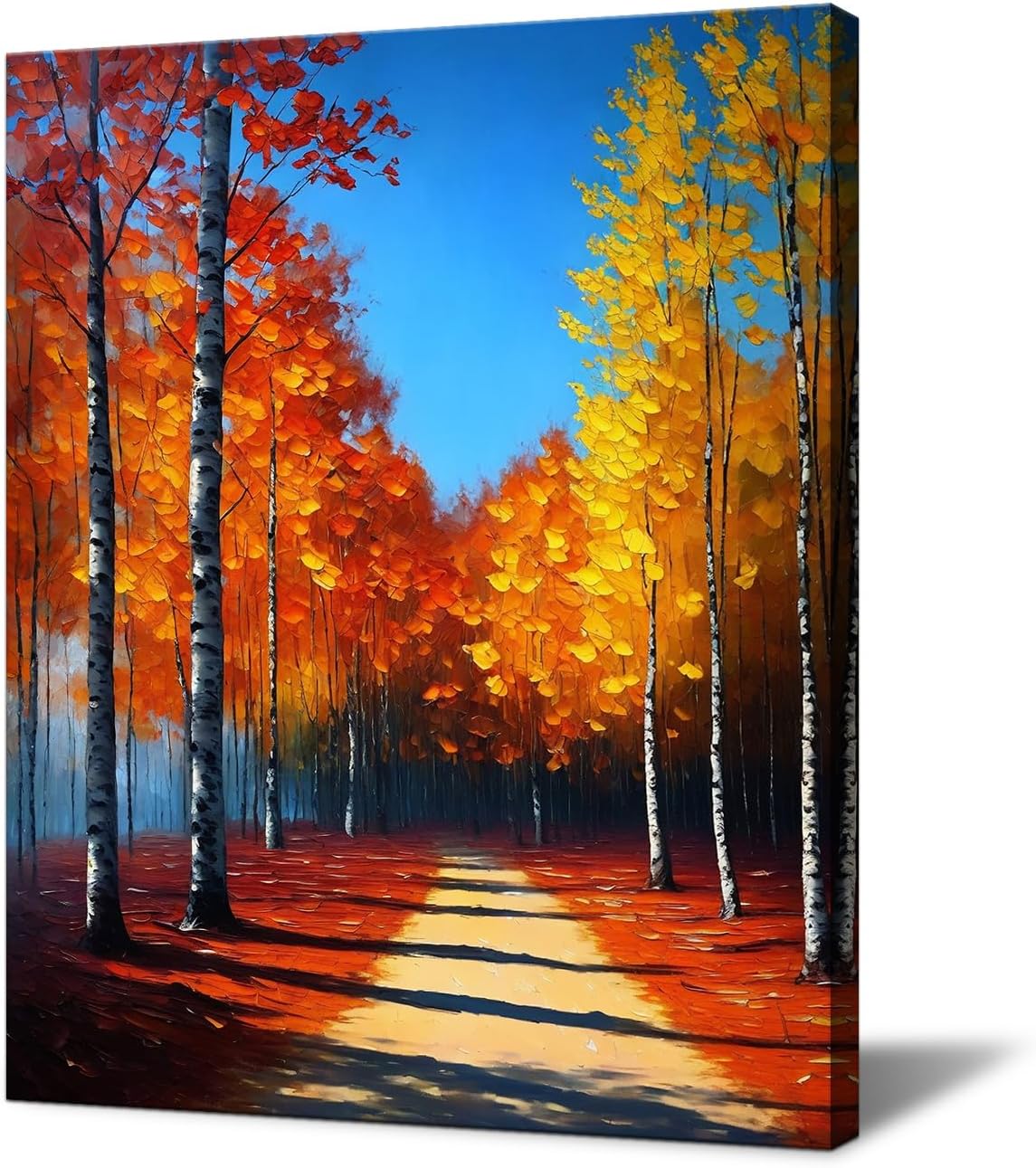 Birch Trees Canvas Wall Art Fall Forest Pictures Canvas Wall Art Home ...
