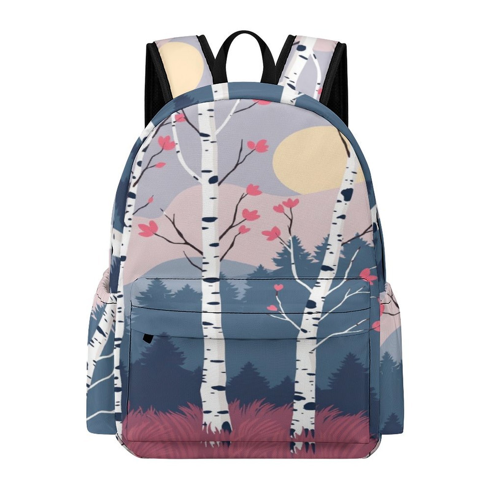 Birch Trees Sunset Landscape Backpacks Teenager Bookbag Casual Students ...