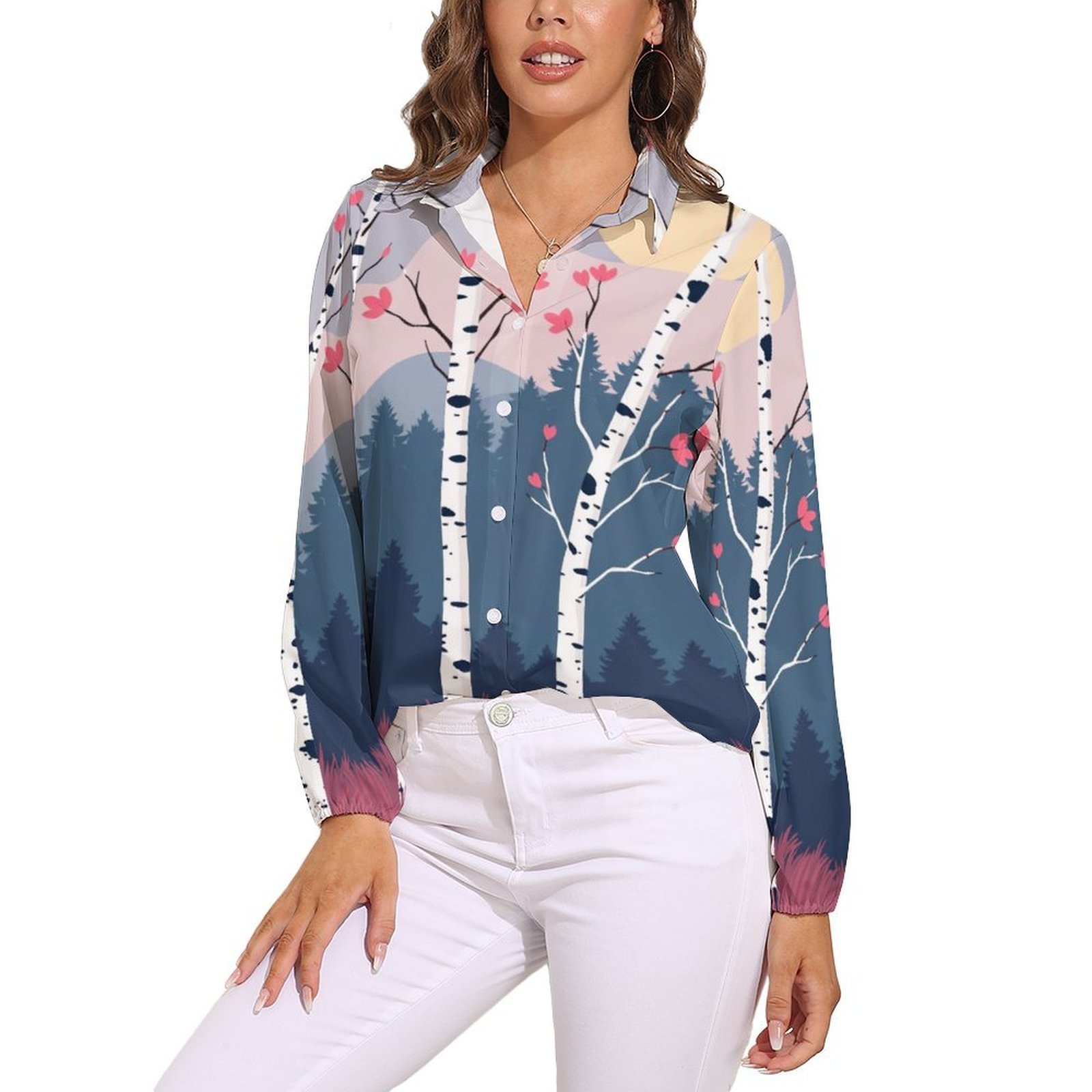 Forest Long Sleeve Blouse