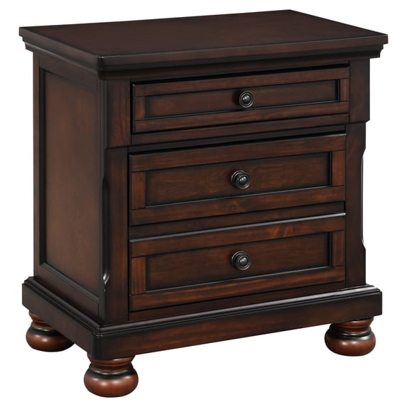 Birch Veneer Construction / Bedroom Nightstand Use / Hidden Drawer for Valuables