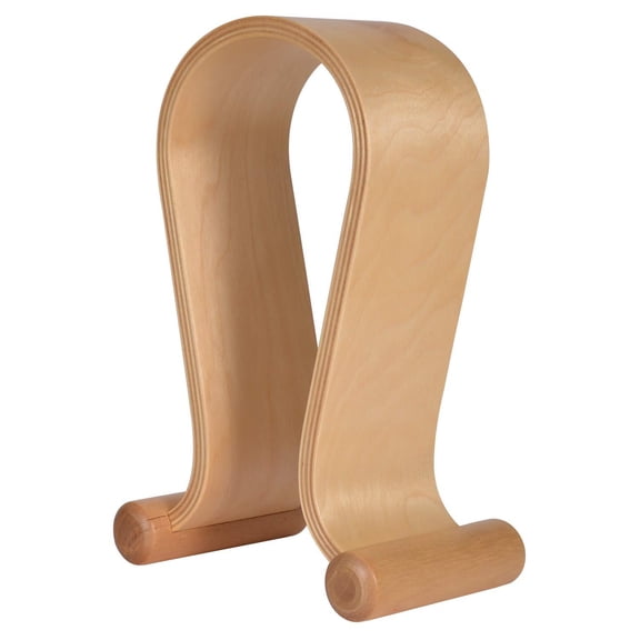 Birch Wood Headphone Stand Universal Gaming and Office Headset Holder
