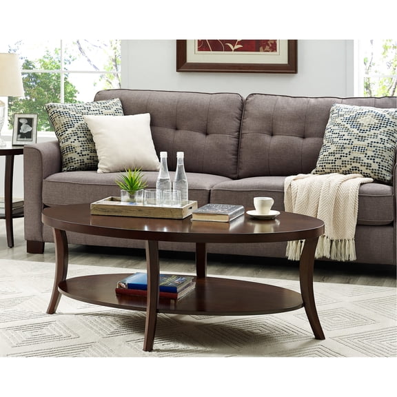 Birch Wood Oval - Additional Shelf for Storage - Any Living Space - Adds Warmth to Room