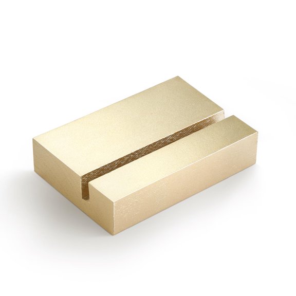 Birch Wood Stand for Monthly Desk Calendar, Wooden Block Base, Cardstock Holder, For Office Home Retail Reception Decor, Photo Display, 2 Pack