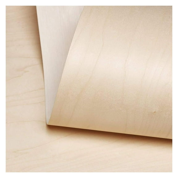 Birch Wood Veneer Sheet , 24 x inch, 10 mil Paper Back, Non-Glued, A Grade Veneer Face Easy to Apply with Birch Veneer Sheet for Restoration of Furniture 24 x 48 inch