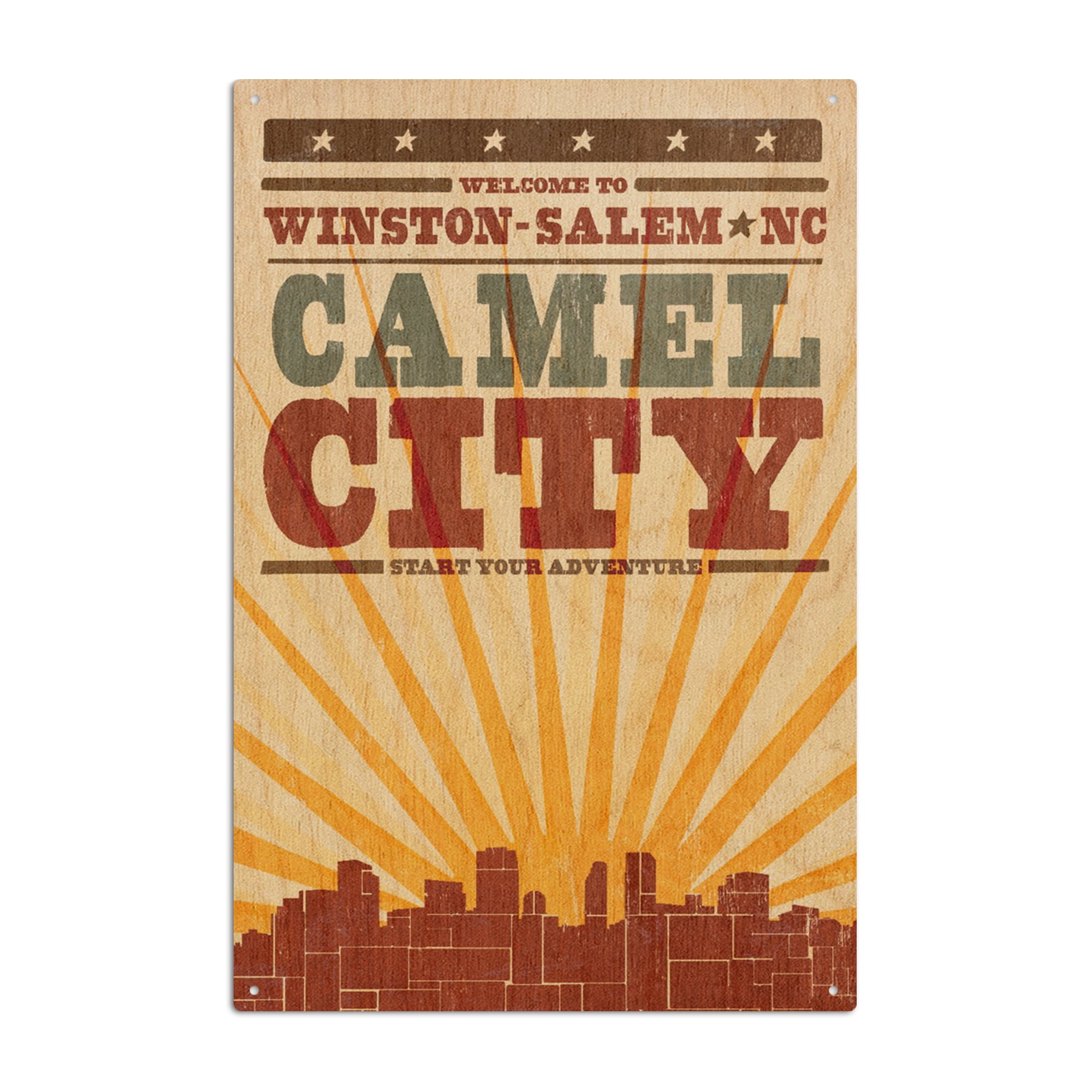 Birch Wood, WinstonSalem, North Carolina, Skyline and Sunburst