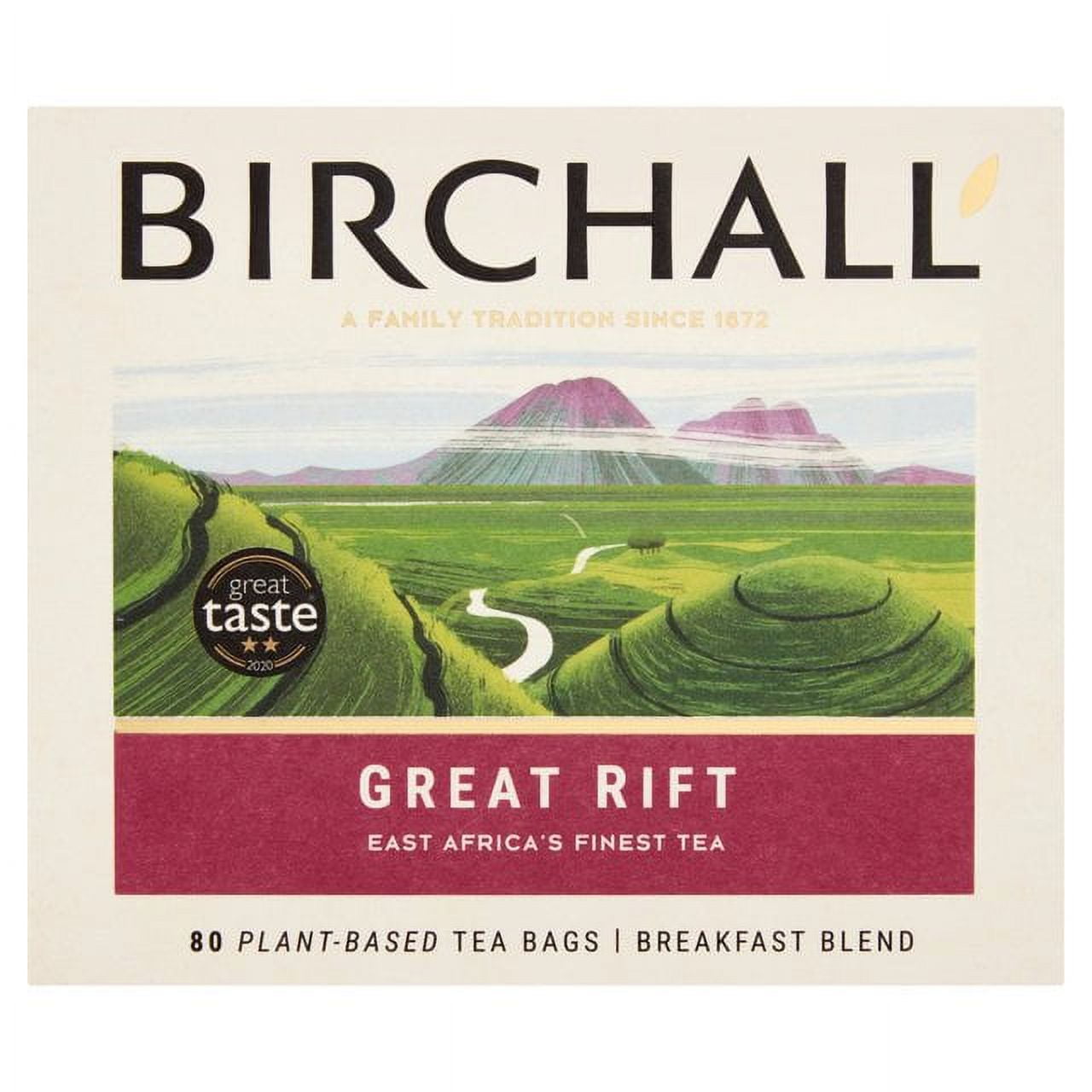 Birchall Great Rift Breakfast Blend Everyday Tea Bags 80 per pack 250g